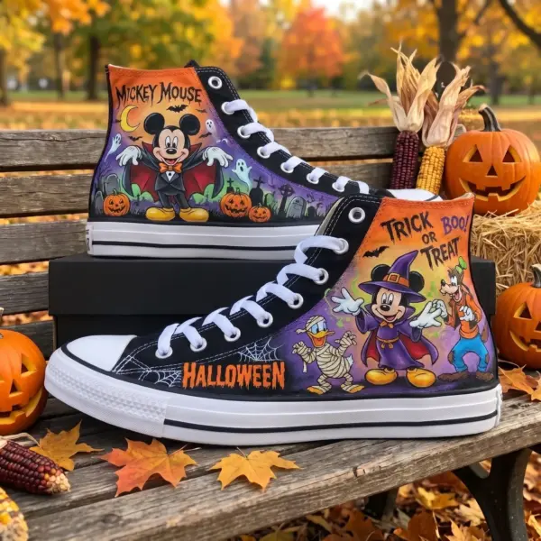 Mickey Halloween Canvas High-Top Shoes-THK133742 - Image 2