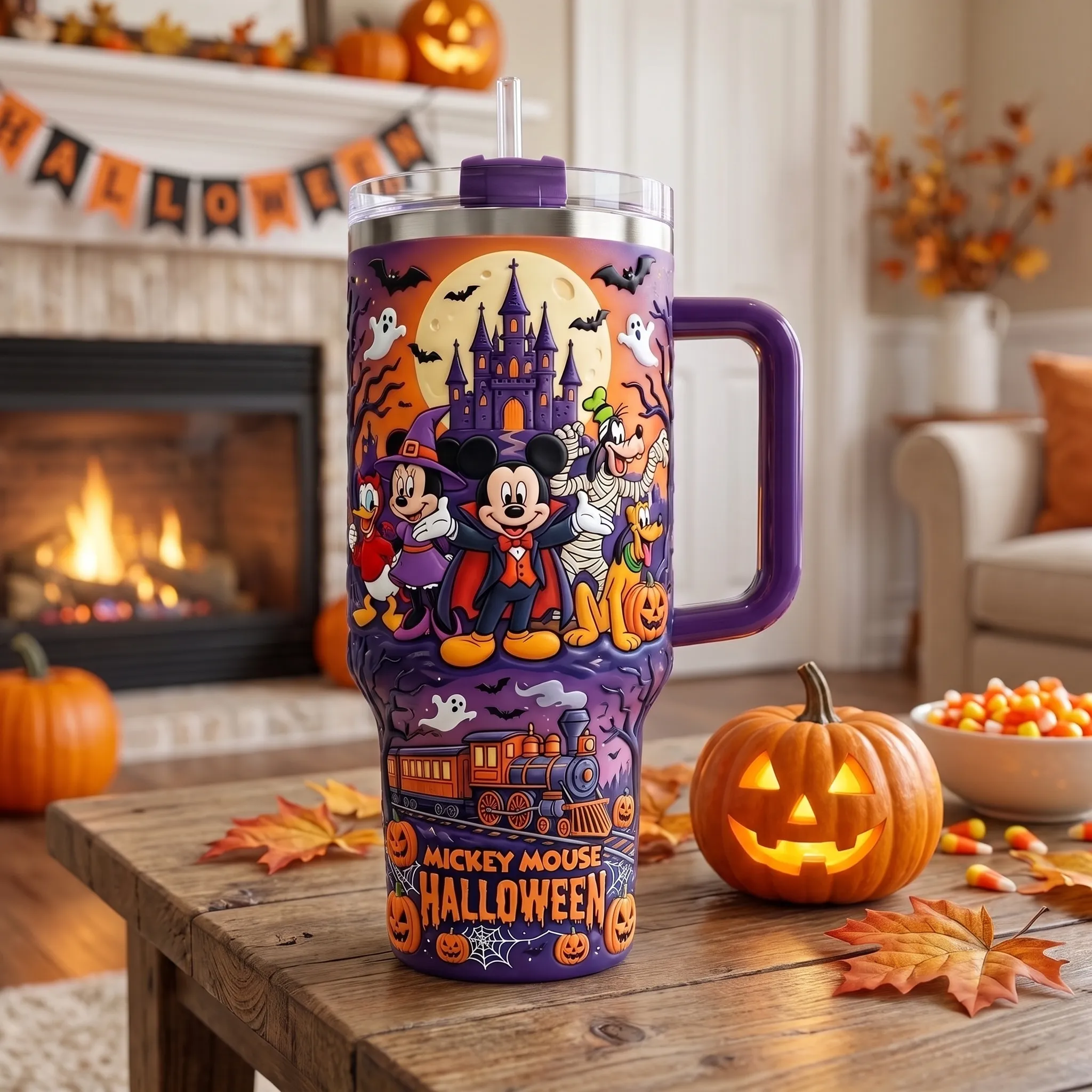 Mickey Mouse Halloween 40oz Stanley Tumbler - Image 3