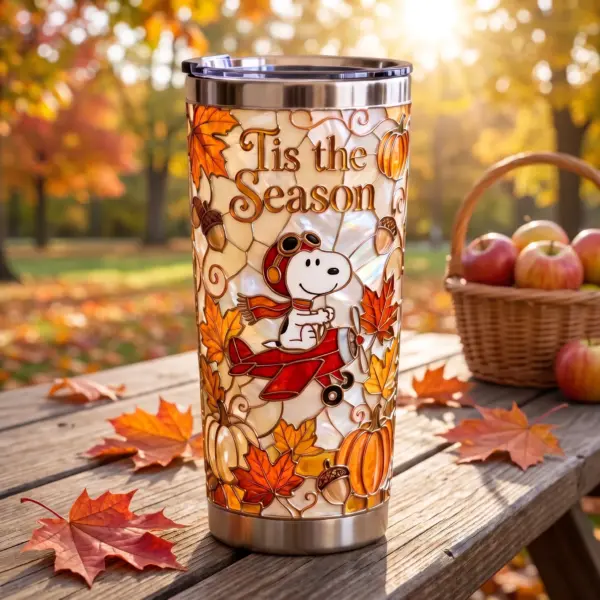Alternative view of Snoopy Flying Ace Autumn Tumbler Cup-THK133764