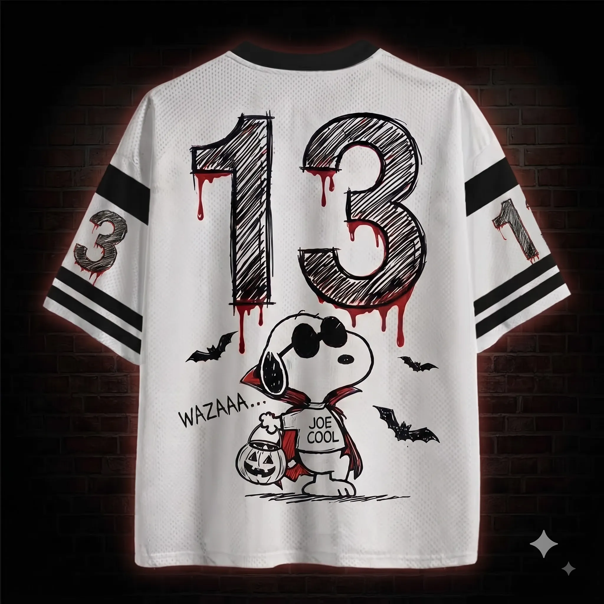 Personalized Snoopy Halloween Mesh Jersey-THK133918 - Image 3
