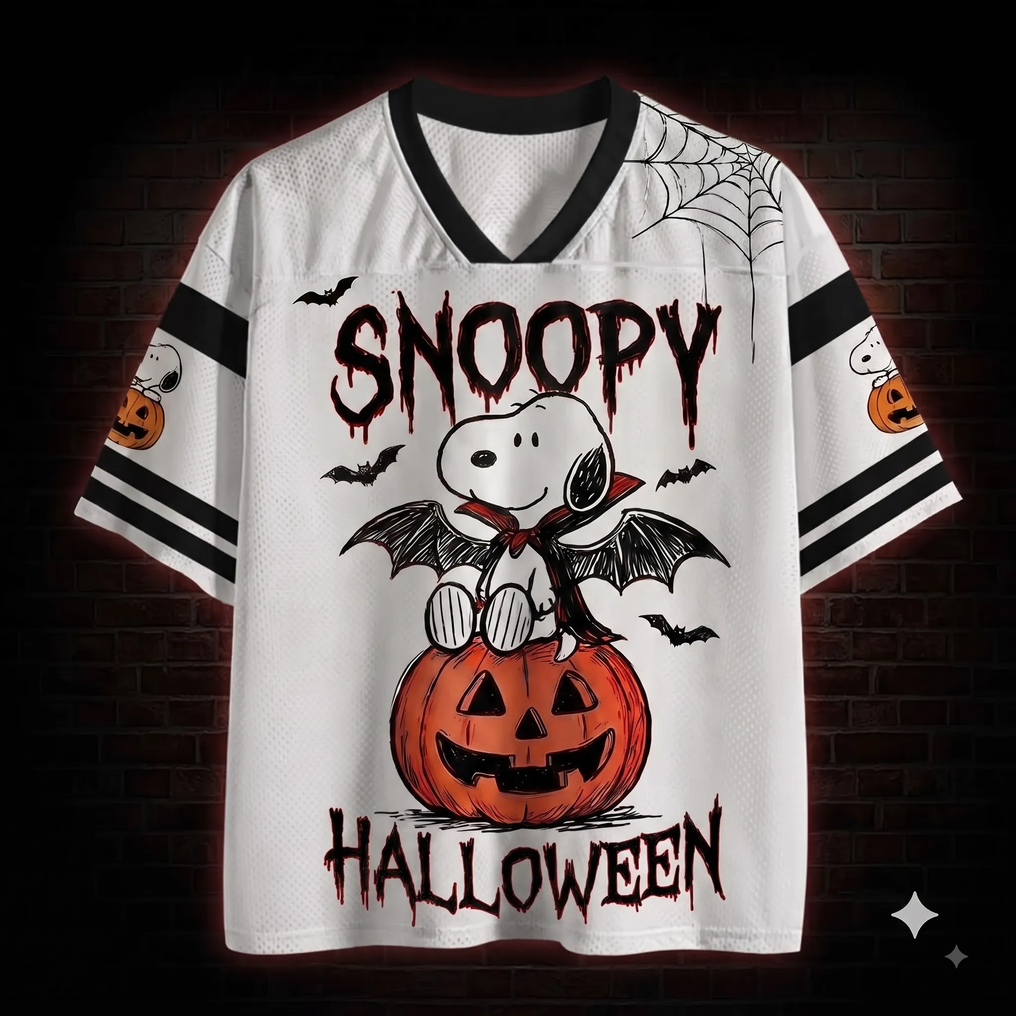 Personalized Snoopy Halloween Mesh Jersey-THK133918 - Image 2