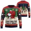 The Peanuts Snoopy Christmas Knitted Sweater-THK132974
