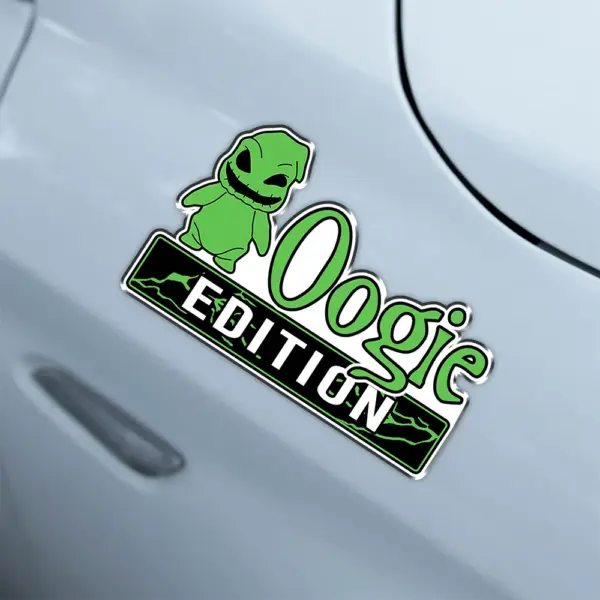 Alternative view of Personalized Oogie Edition 3D Inlayed Car Name Badge