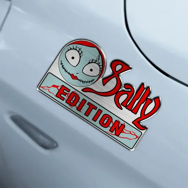 Alternative view of Personalized Sally Edition 3D Inlayed Car Name Badge