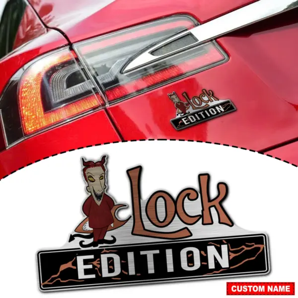 Personalized Lock Edition 3D Inlayed Car Name Badge
