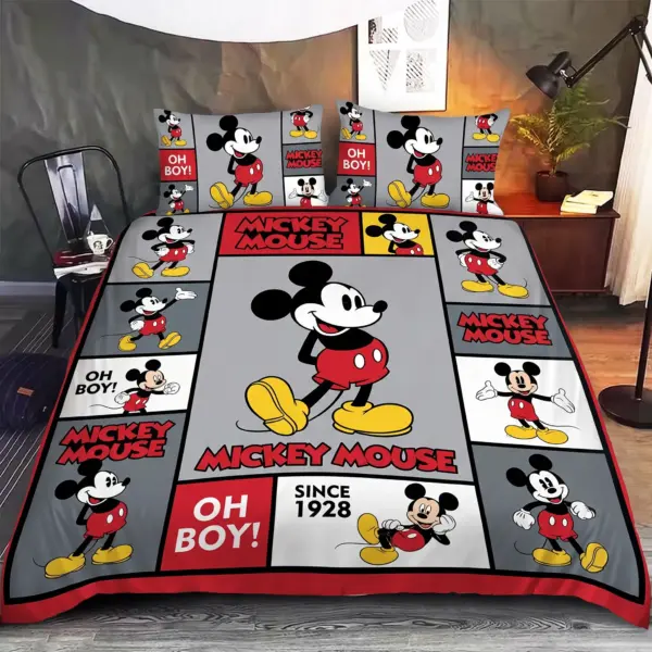 Classic Mickey Mouse "Oh Boy!" Vintage Bedding Set
