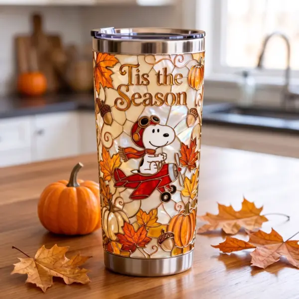 Snoopy Flying Ace Autumn Tumbler Cup-THK133764