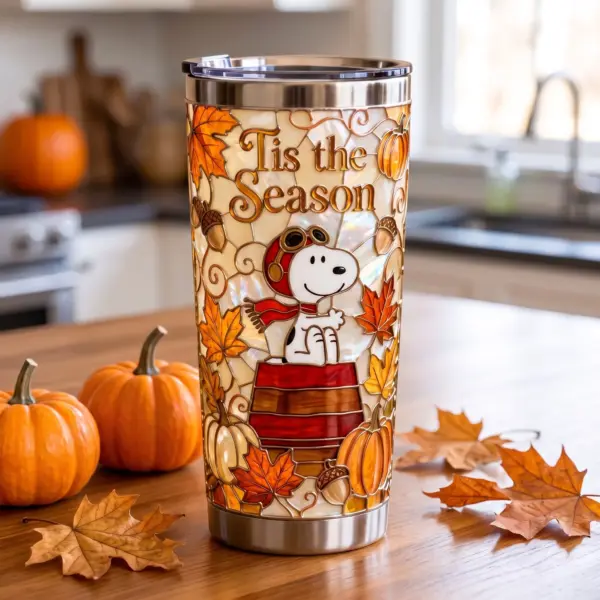 Snoopy 'Tis the Season' Fall Tumbler Cup-THK133774