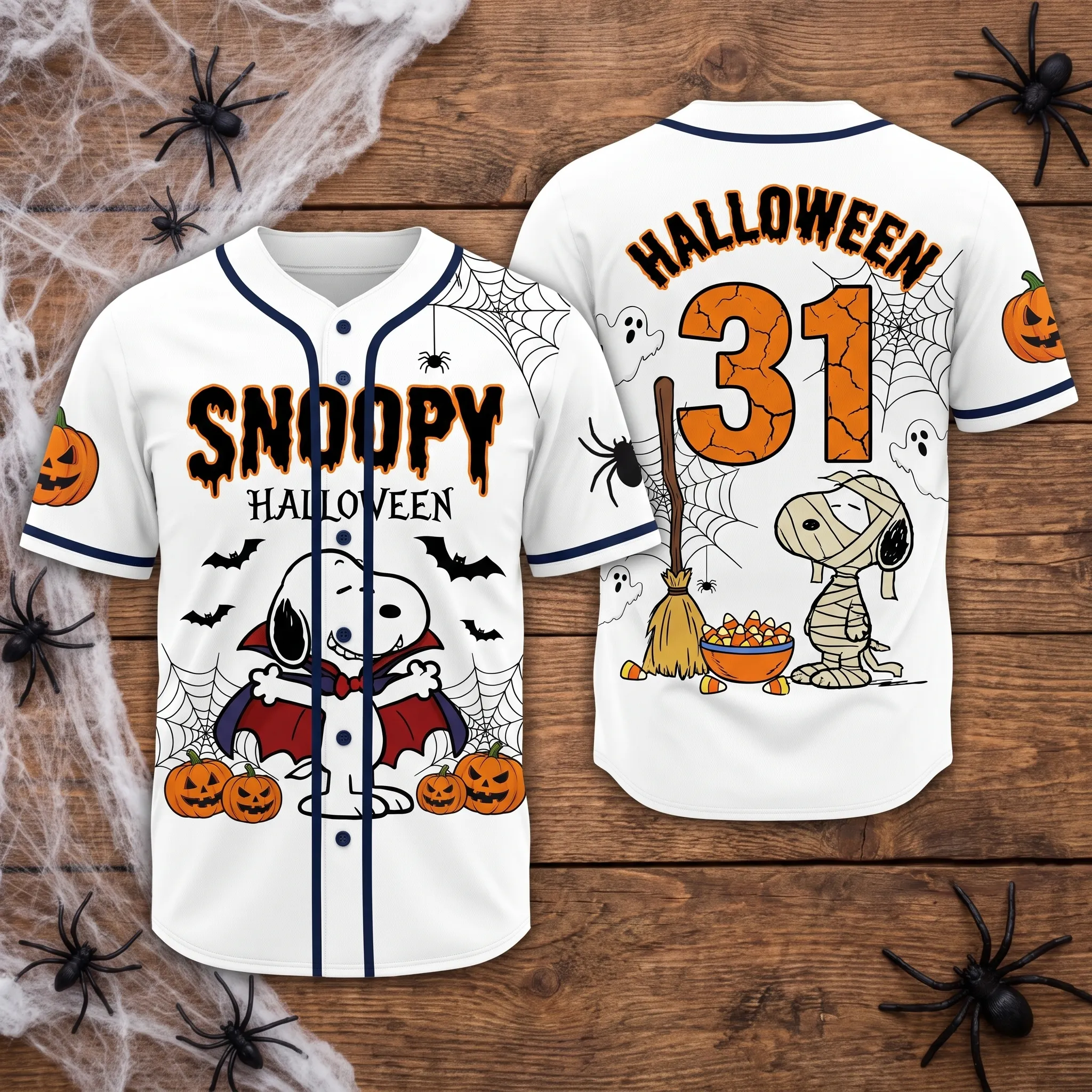 Snoopy Halloween Baseball Jersey-THK133668