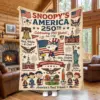 Snoopy 250 Years of America Quilt Blanket -THK132325