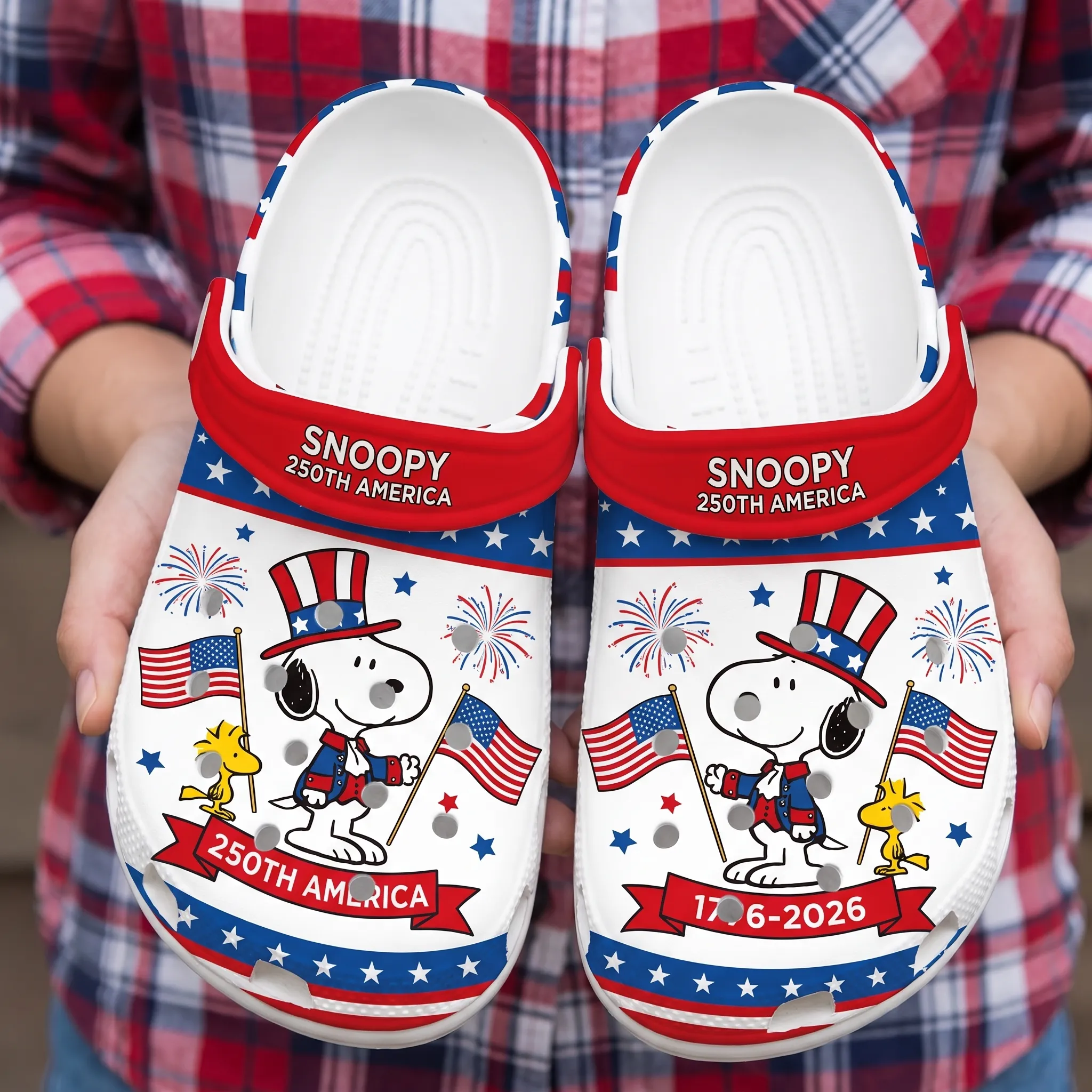 Snoopy 250 Years of America Clogs-THK132705