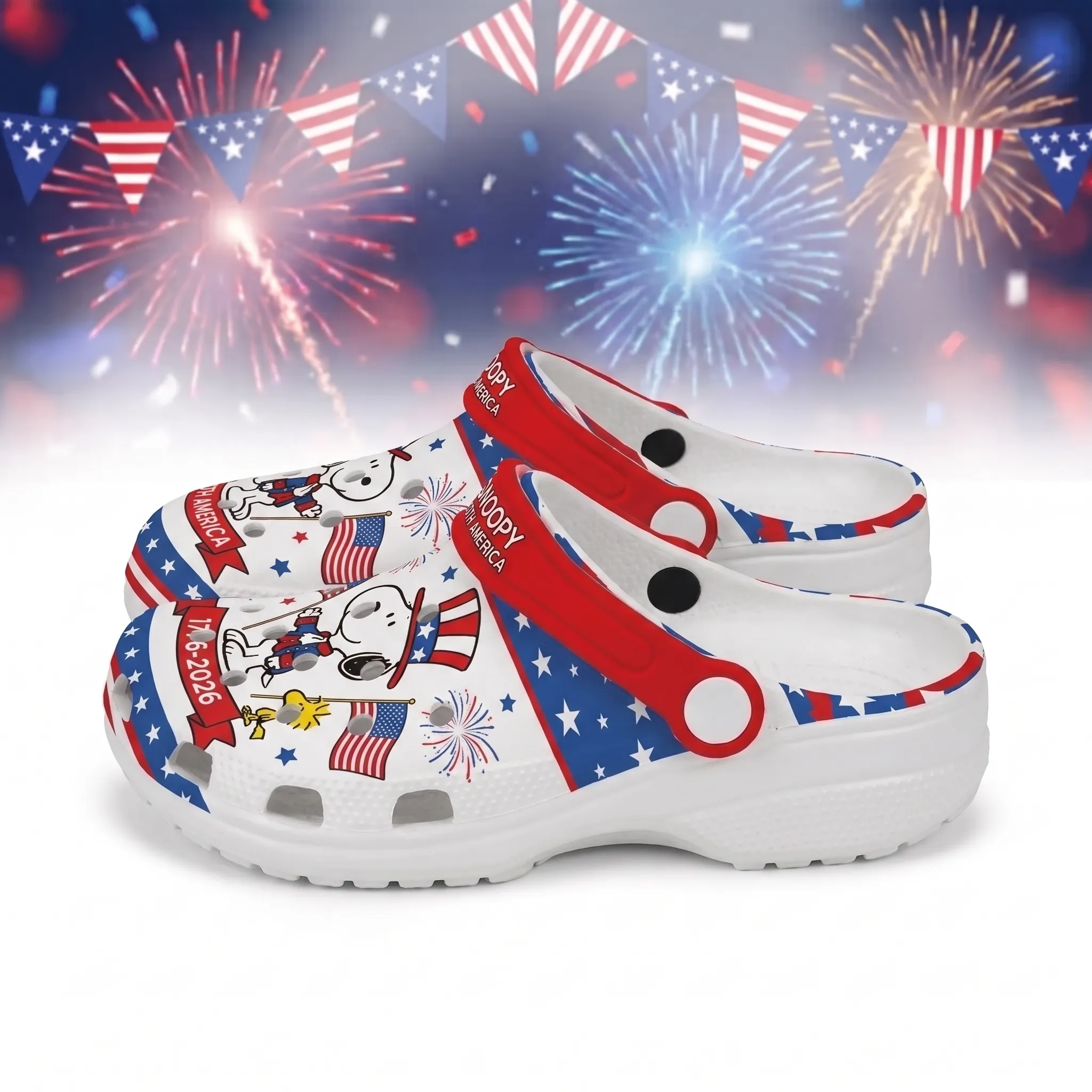 Snoopy 250 Years of America Clogs-THK132705 - Image 3