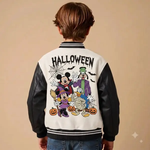 Alternative view of Mickey & Friends Monster Squad Halloween Quilted Varsity Jacket