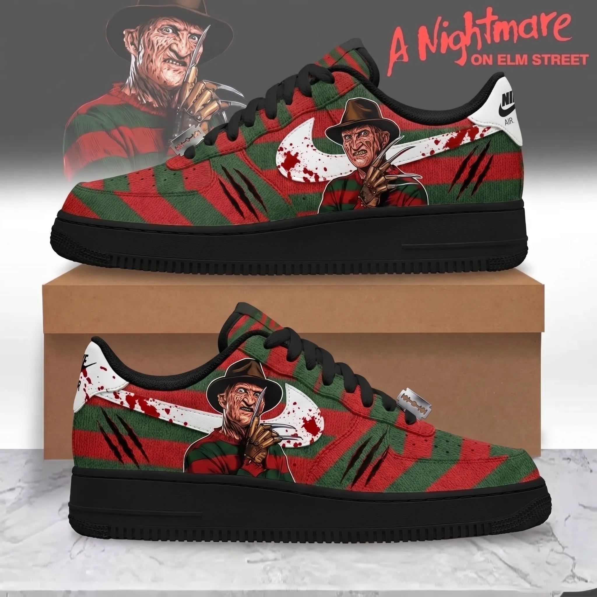 Freddy Krueger Air Low-Top Sneakers Shoes-THK133250