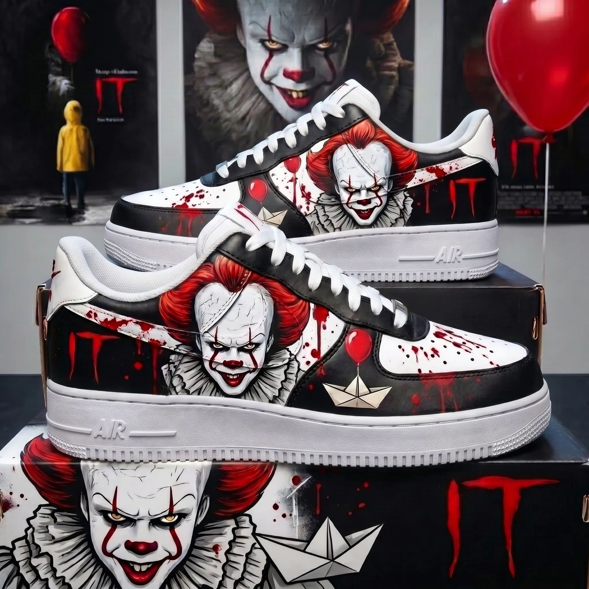 Pennywise Air Low-Top Sneakers Shoes-THK132485 - Image 2