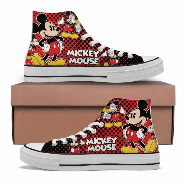Mickey Canvas High-Top Shoes-THK133728