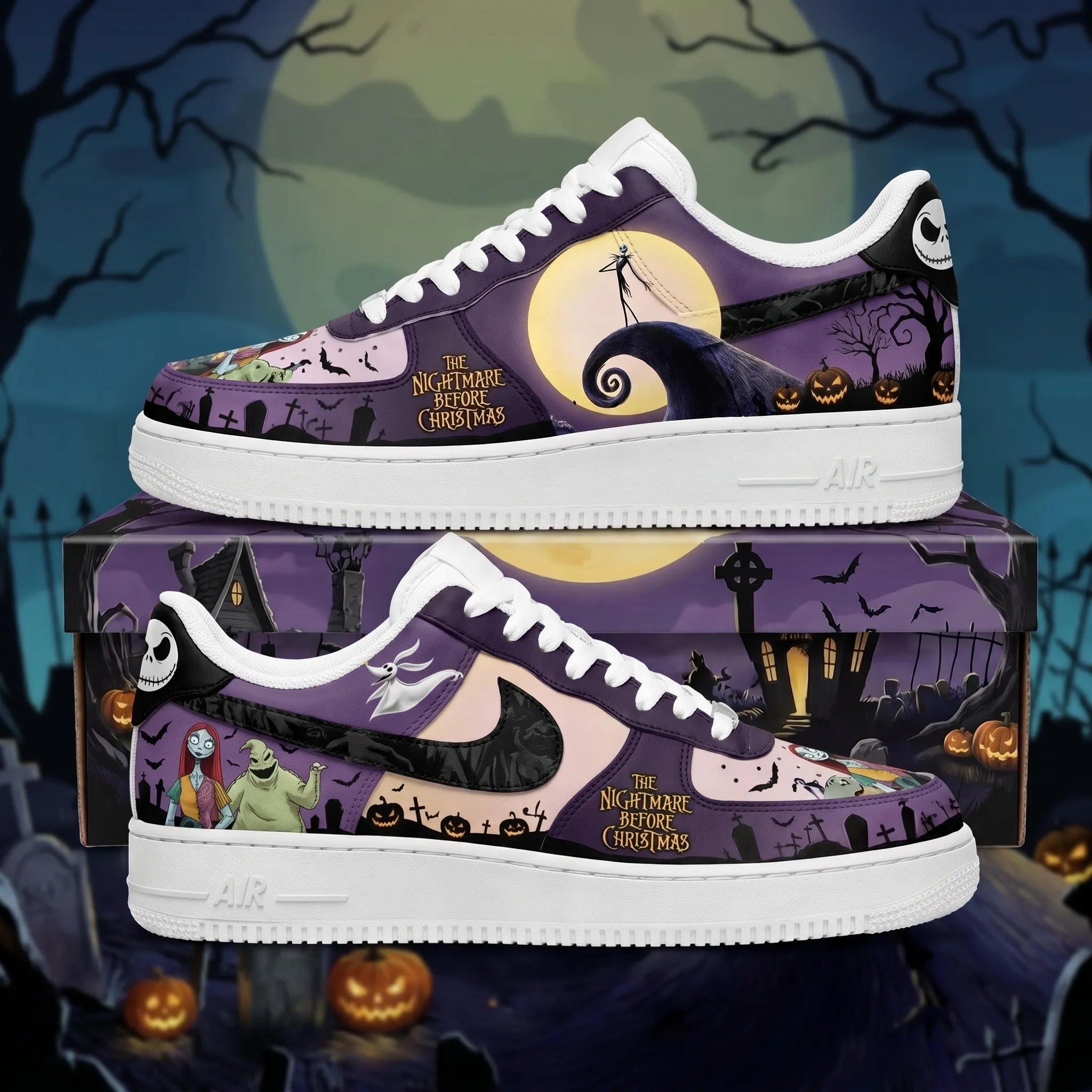 The Nightmare Before Christmas Air Low-Top Sneakers Shoes