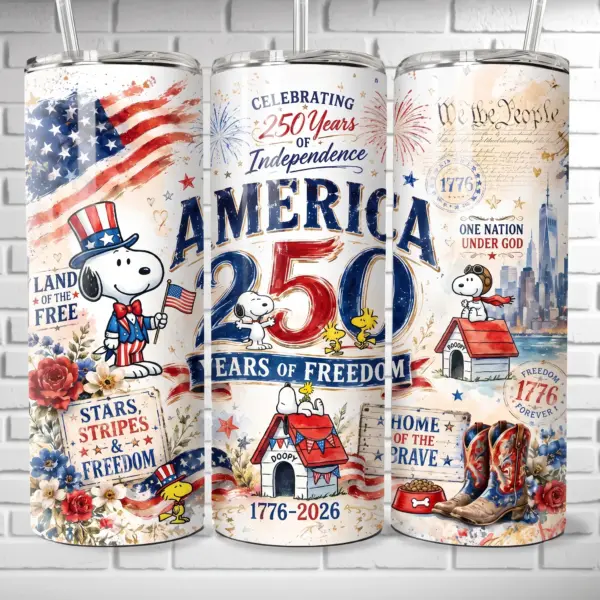 Snoopy 250 Years of America Tumbler Cup-THK132298