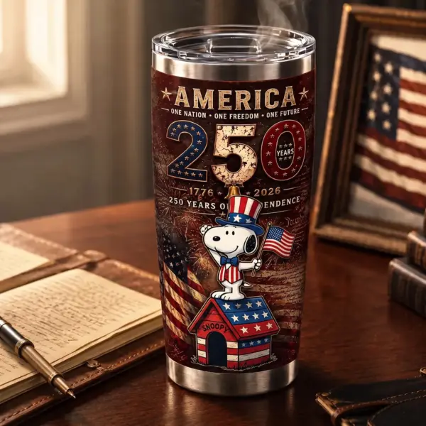 Snoopy 250 Years of America Tumbler Cup-THK132288