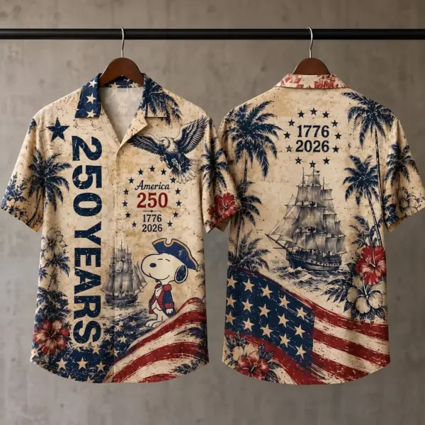 Snoopy 250 Years of America Hawaiian Shirt - THK132197