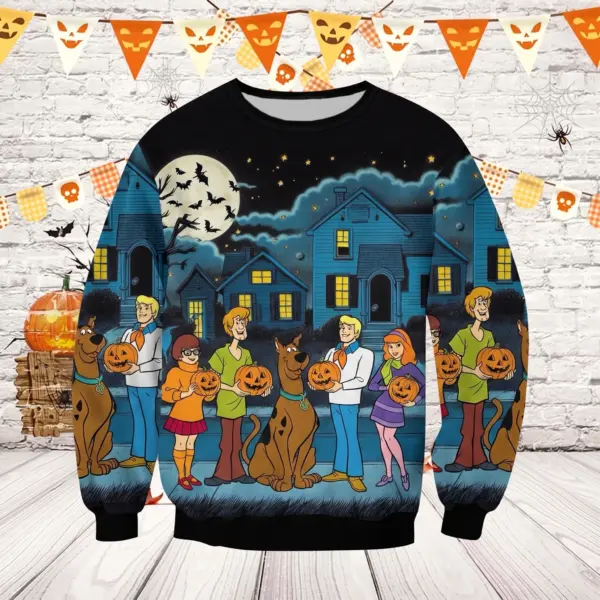 Scooby-Doo Mystery Inc Halloween Pumpkin Unisex Sweatshirt