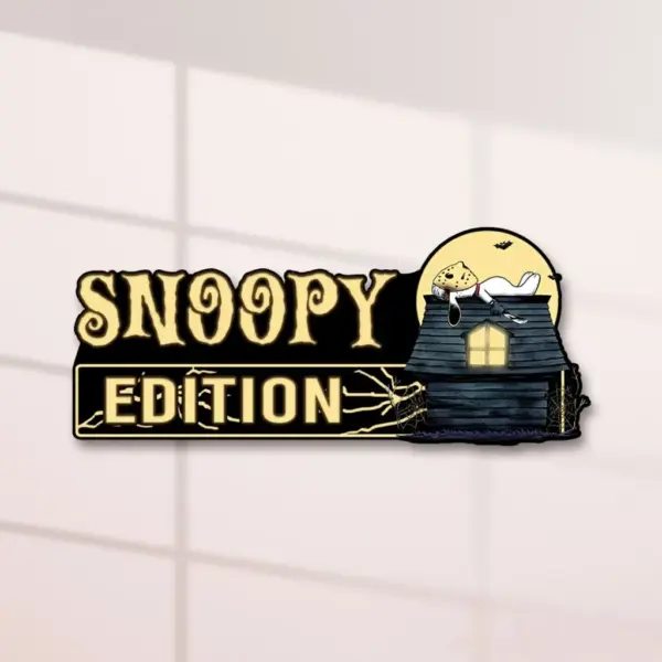 Snoopy Halloween Edition 3D Inlayed Car Name Badge - Image 3