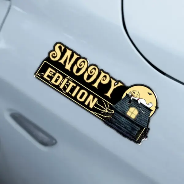 Alternative view of Snoopy Halloween Edition 3D Inlayed Car Name Badge