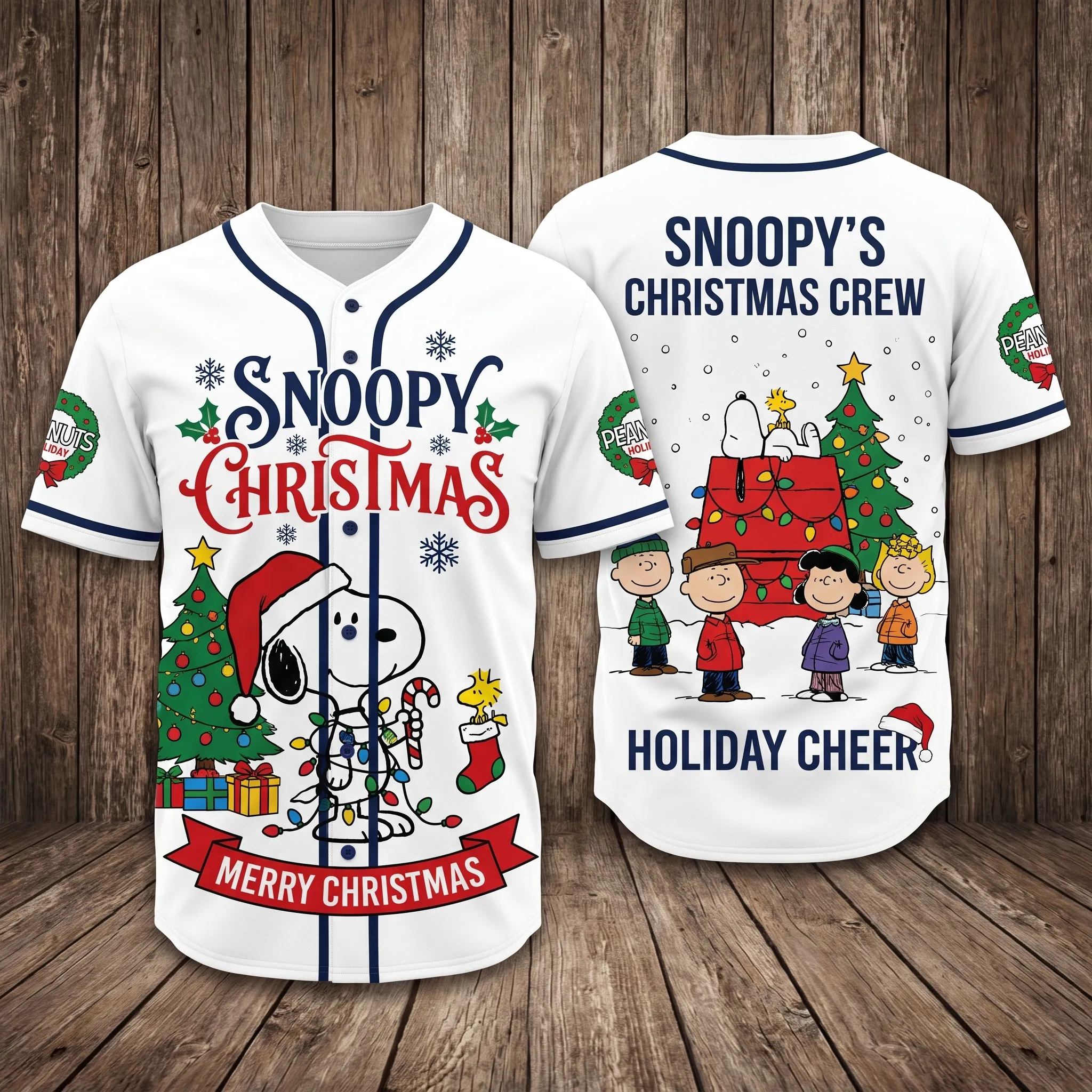 Snoopy Christmas Baseball Jersey-THK133692