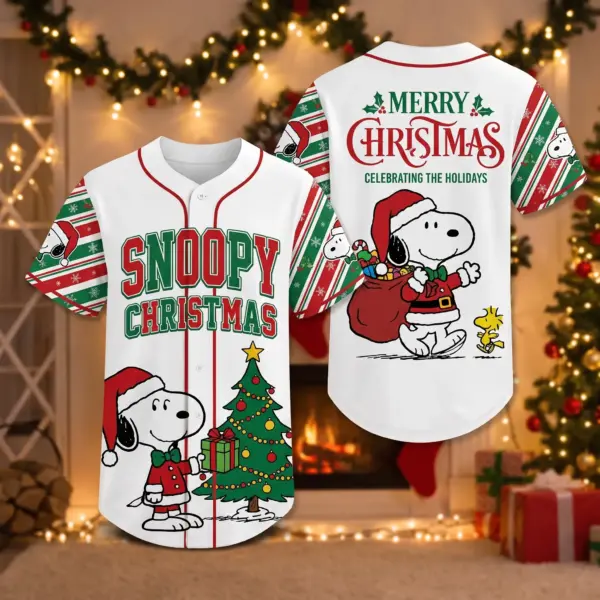 Snoopy Christmas Baseball Jersey-THK133687