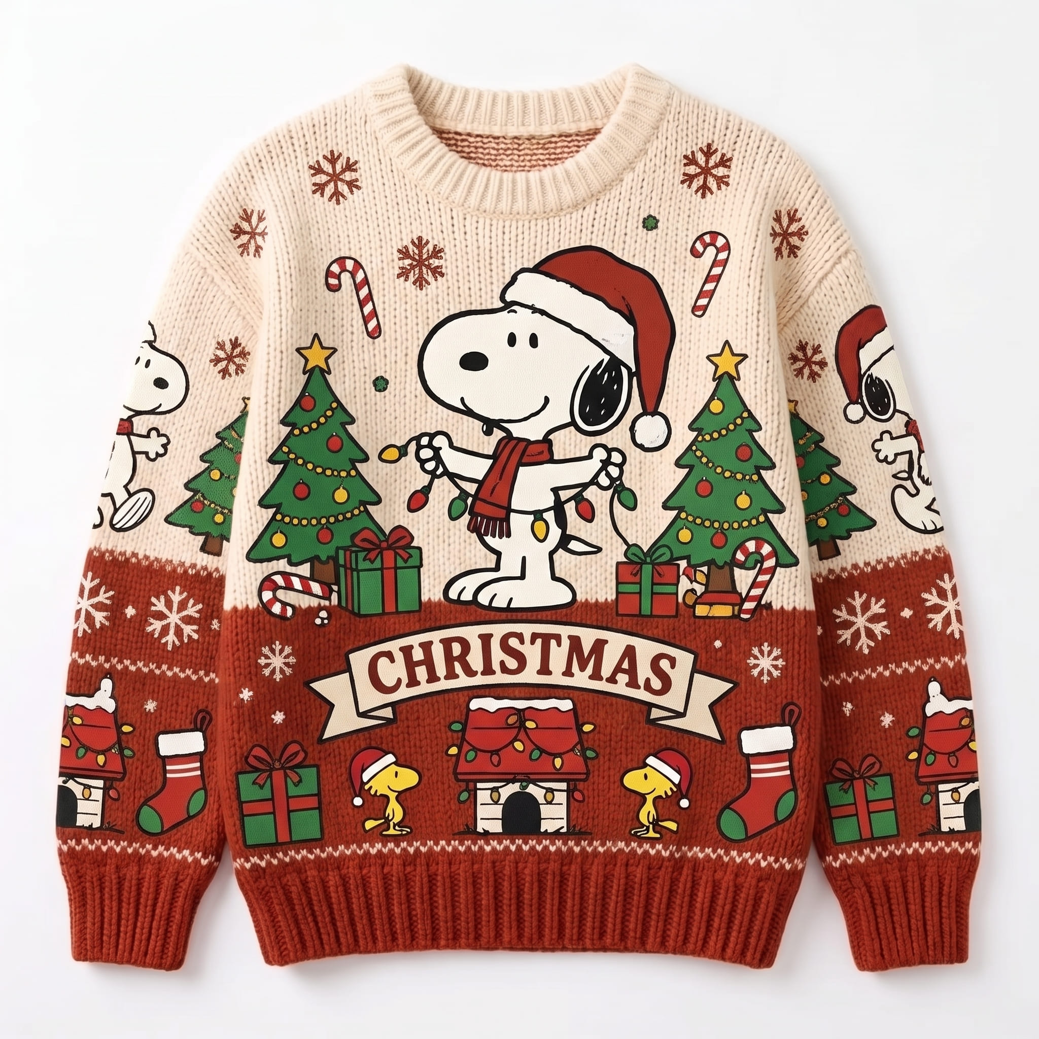 Snoopy Christmas Ugly Christmas Sweater-THK133495