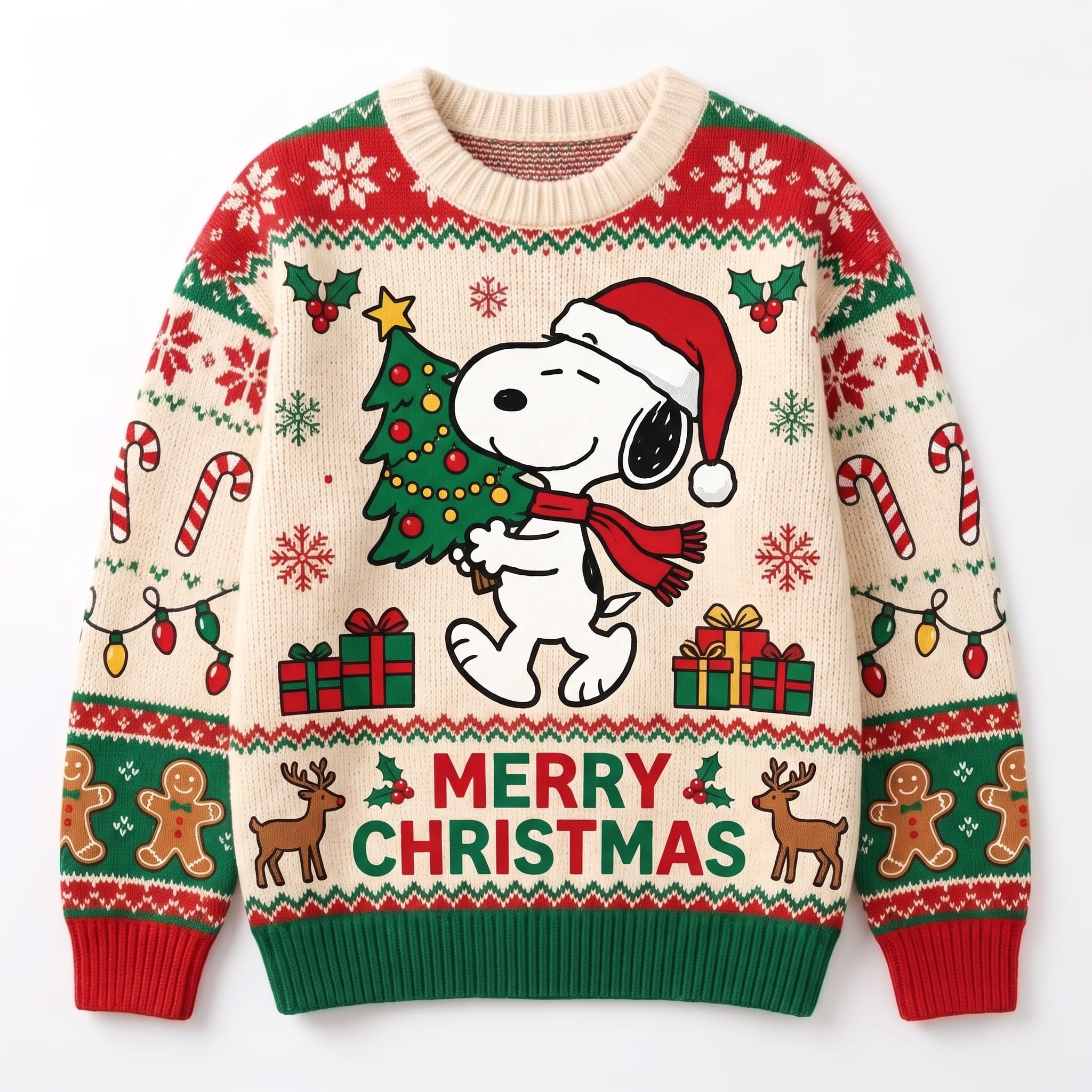 Snoopy Christmas Ugly Christmas Sweater-THK133503