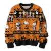 Snoopy Pumpkin & Witch Halloween Ugly Christmas Sweater