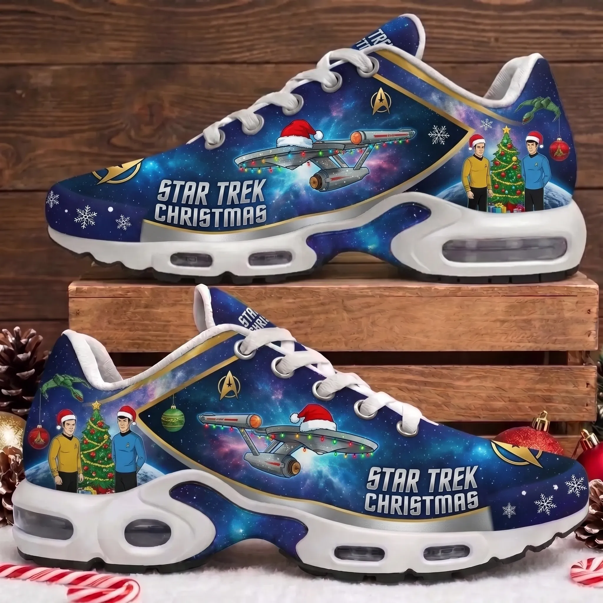 Festive Star Trek Christmas Air Max Shoes