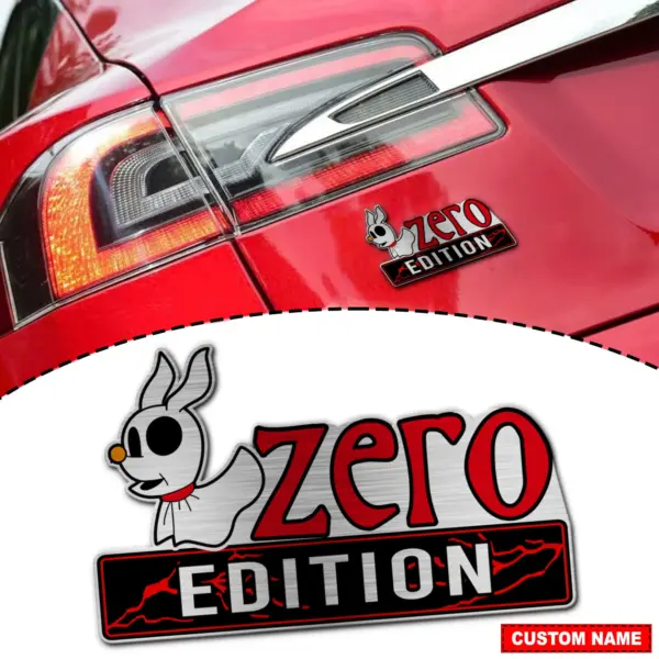 Personalized Zero Edition 3D Inlayed Car Name Badge
