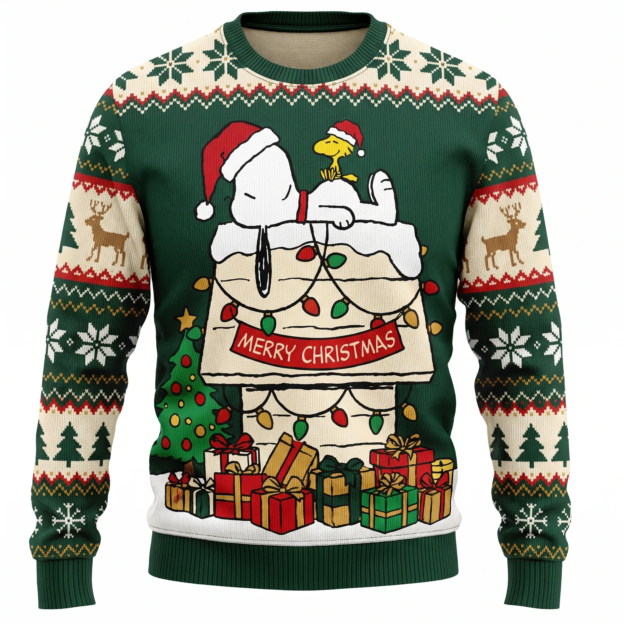 The Peanuts Snoopy Christmas Knitted Sweater-THK132961