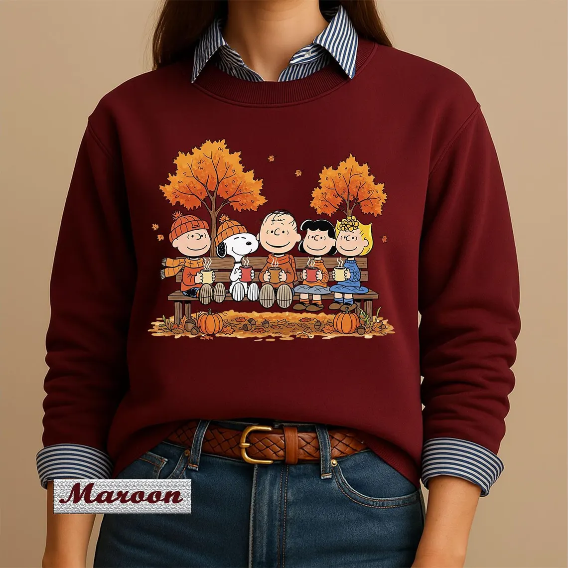 Snoopy Thanksgiving Unisex Sweatshirt-THK133034 - Image 2