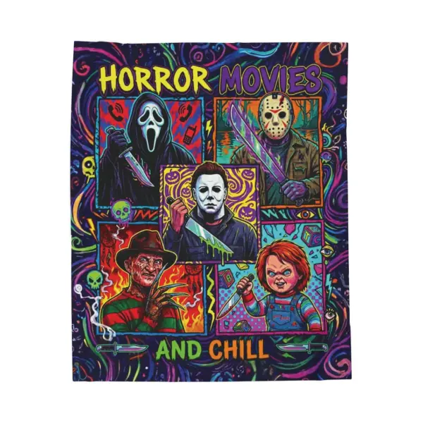 Horror Movies & Chill Halloween Quilt Blanket-THK132976 - Image 4