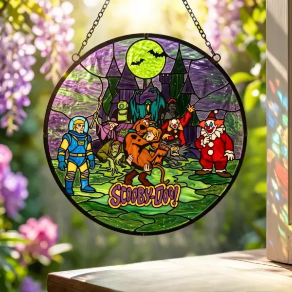 Scooby-Doo Halloween Stained Glass Suncatcher-THK133013 - Image 3