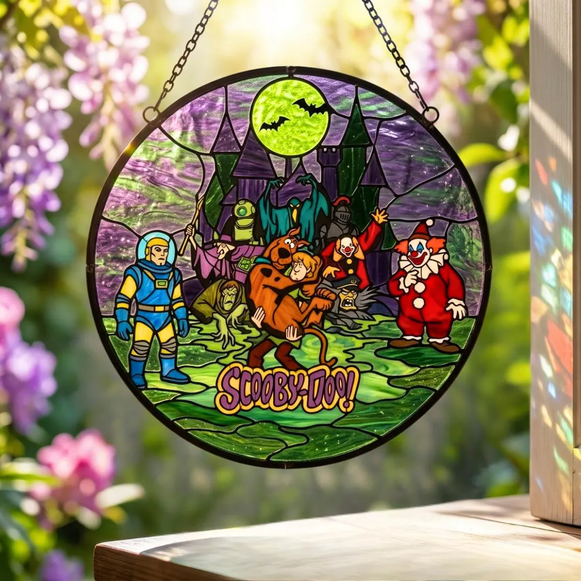 Scooby-Doo Halloween Stained Glass Suncatcher-THK133013 - Image 3