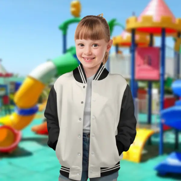 Personalized Mickey & Friends Christmas Squad Quilted Varsity Jacket - Image 4