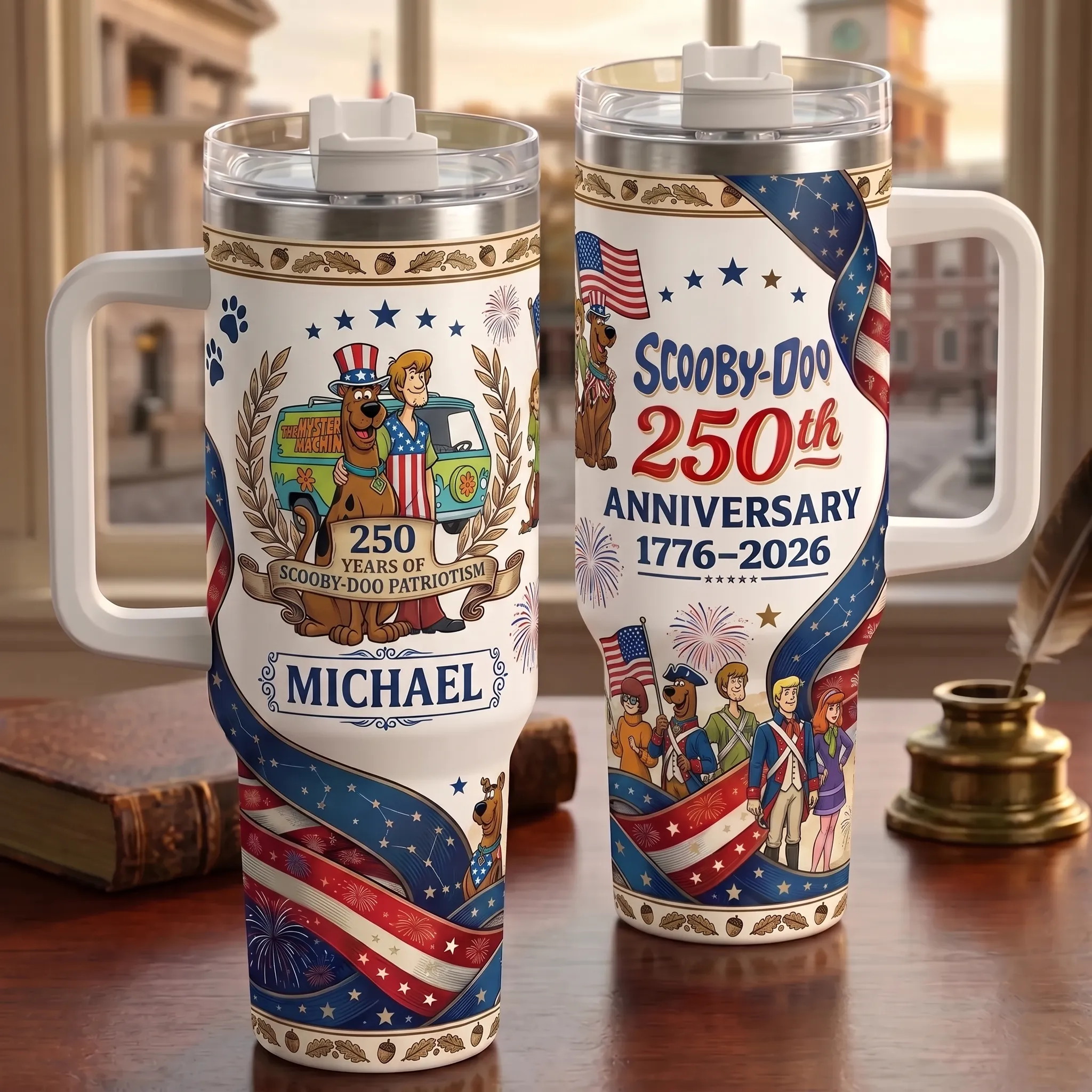Personalized Scooby-Doo 250 Years of America 40oz Stanley Tumbler