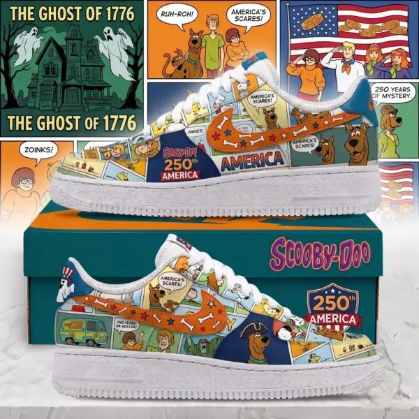 Scooby-Doo 250 Years of America Air Low-Top Sneakers Shoes
