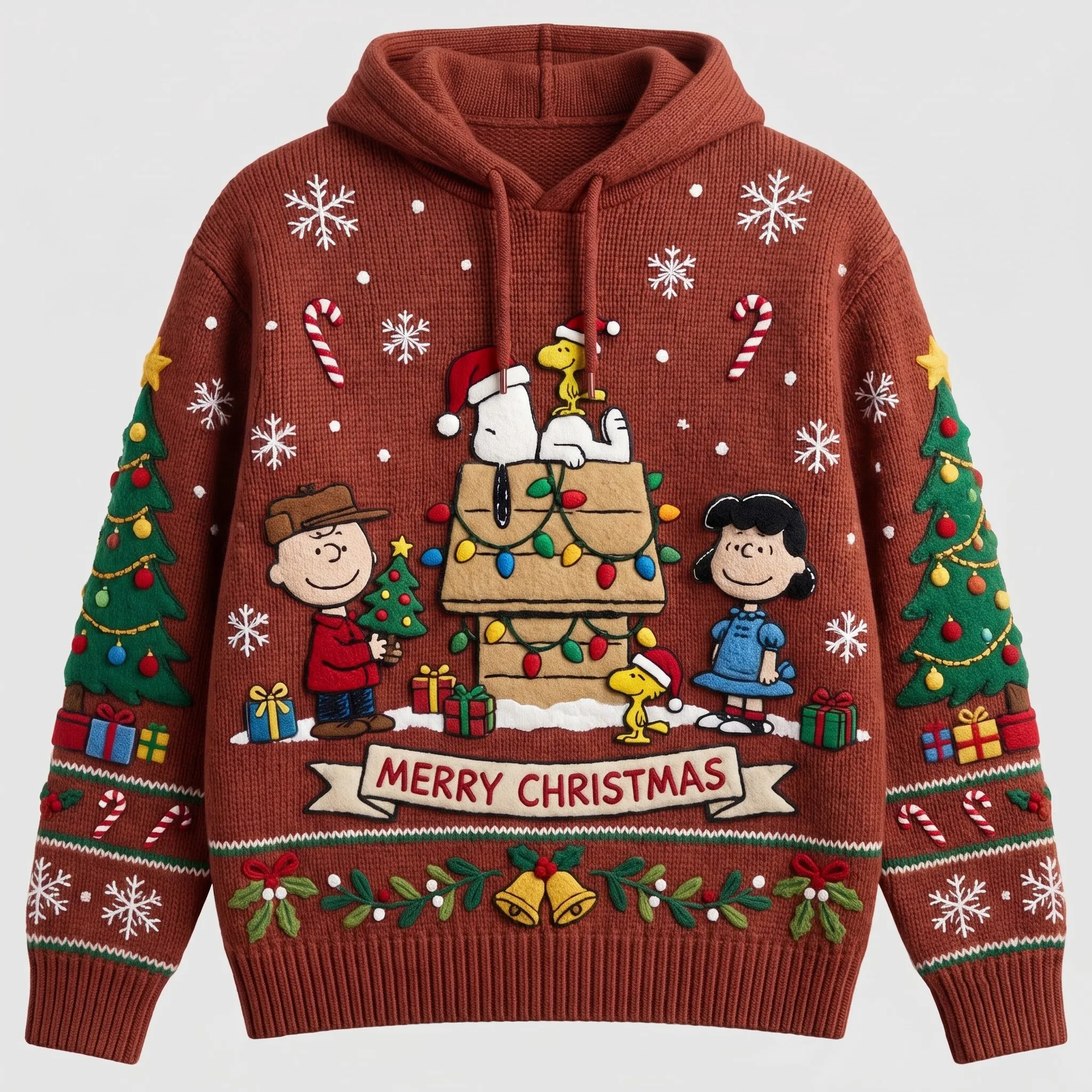 Snoopy Merry Christmas 3D Ugly Sweater-THK135029