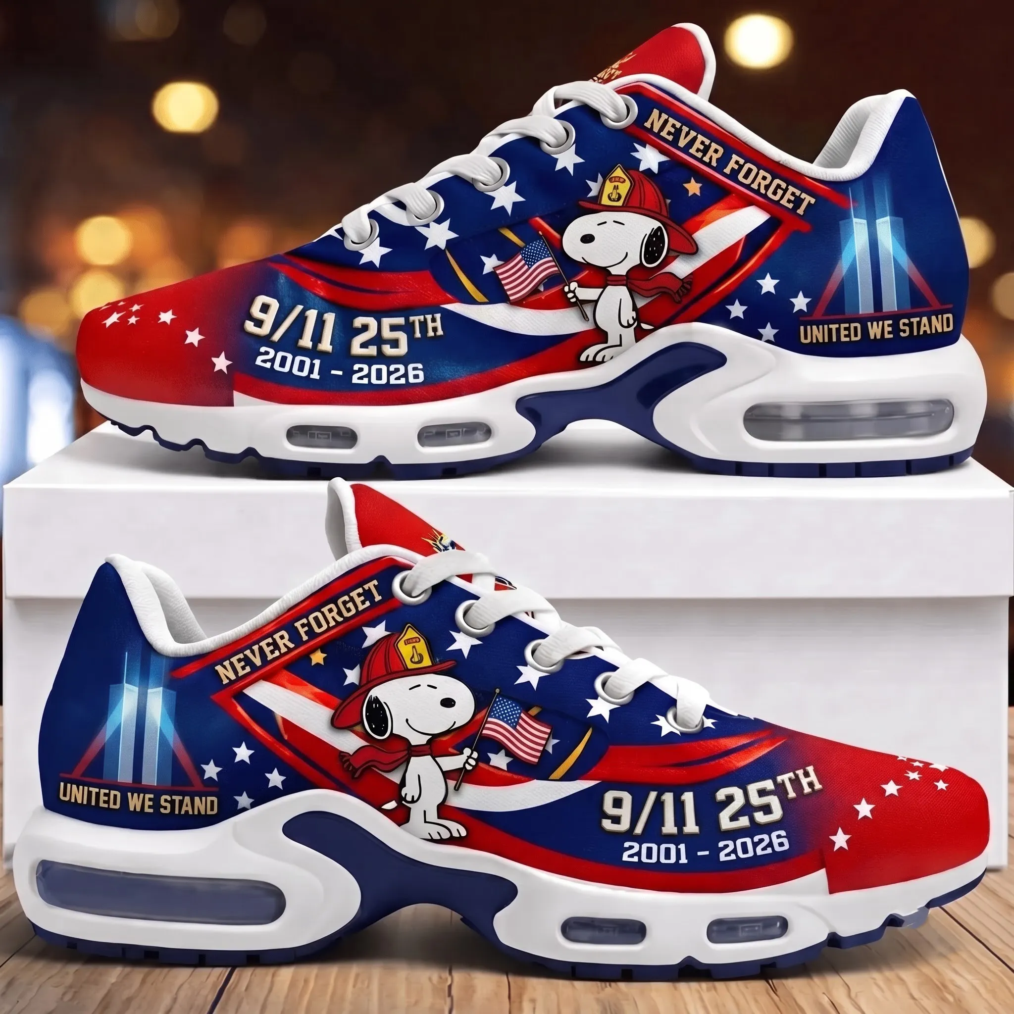 Snoopy 9/11 Never Forget Air Max Shoes-THK134986