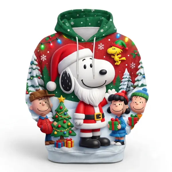 Snoopy Merry Christmas 3D Hoodie-THK135002