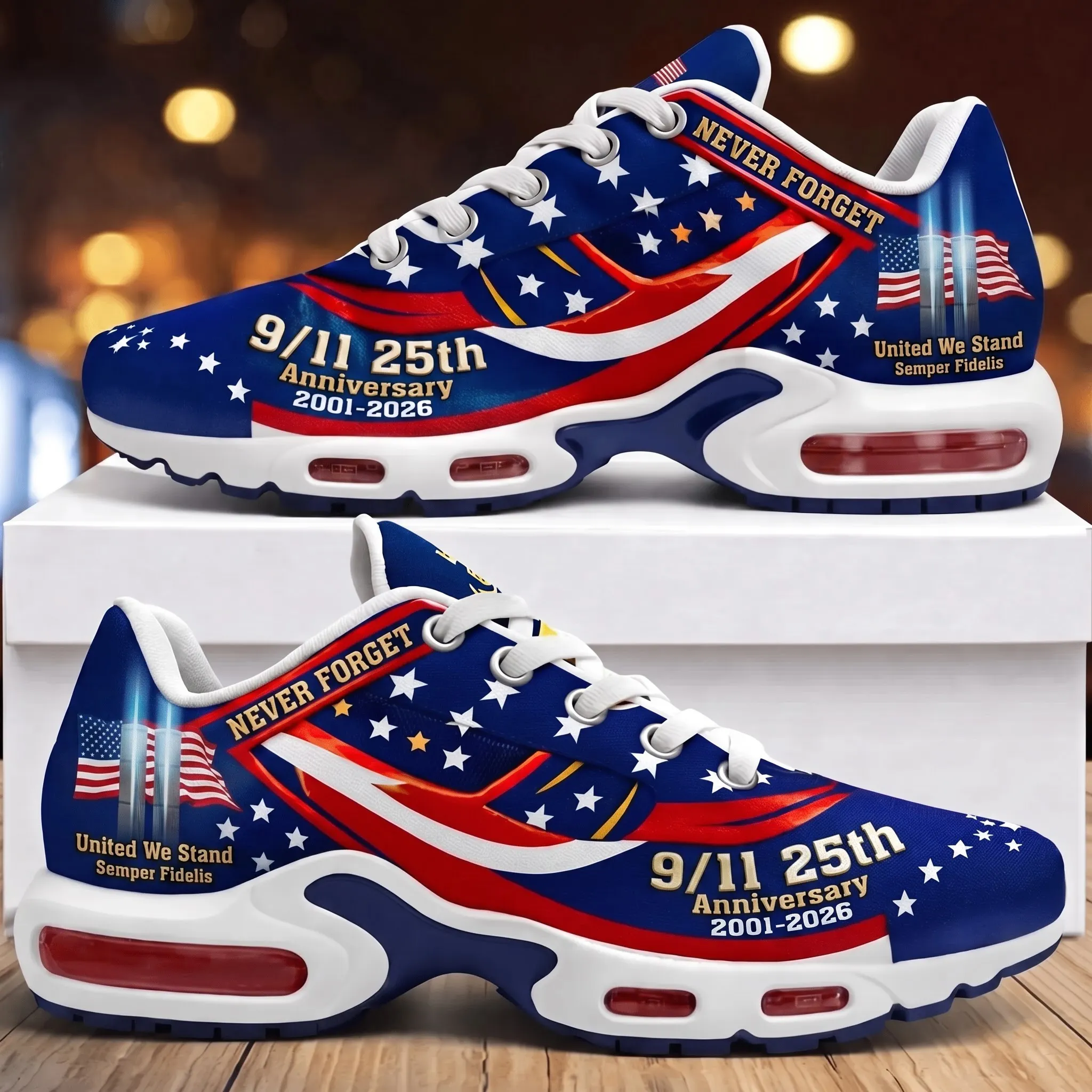 9/11 25th Anniversary Never Forget Air Max Shoes-THK135000