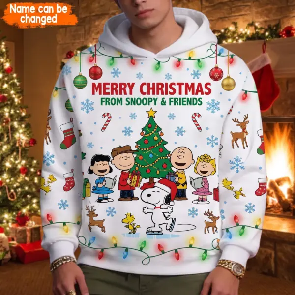 Snoopy Merry Christmas 3D Hoodie-THK135004