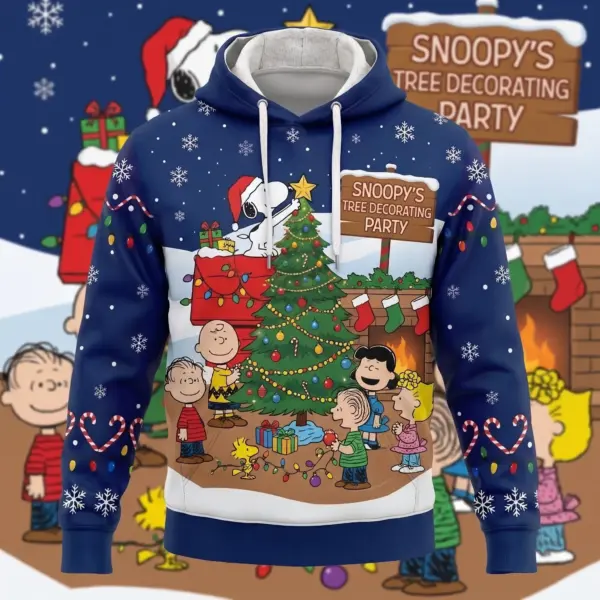 Snoopy Merry Christmas 3D Hoodie-THK135009