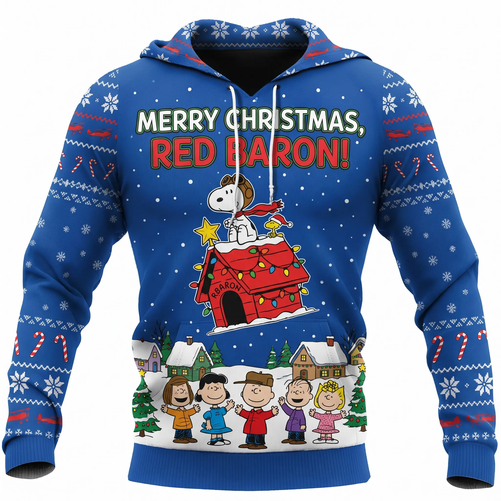 Snoopy Merry Christmas 3D Ugly Sweater-THK135020