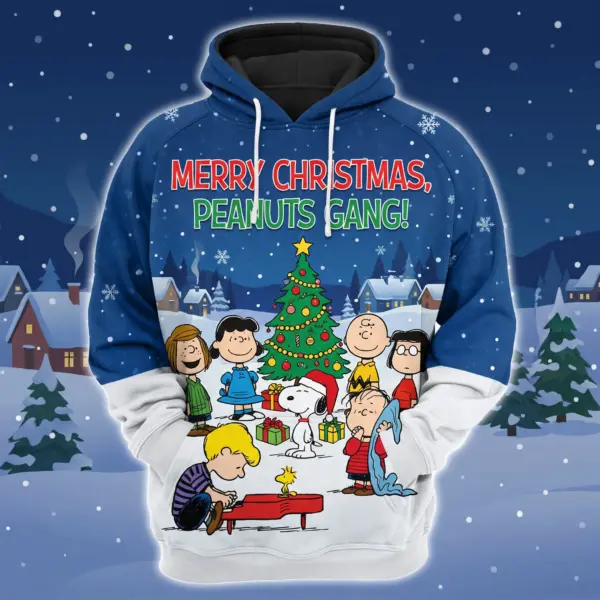 Merry Christmas Peanuts Gang 3D Hoodie-THK134945